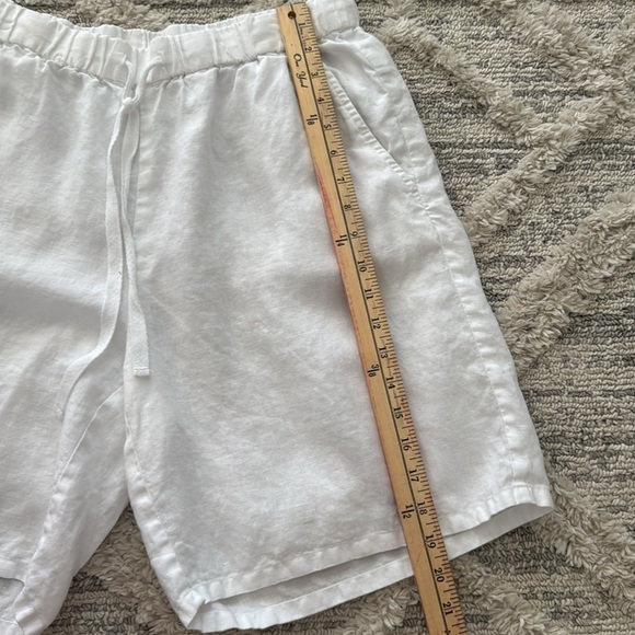 EILEEN FISHER Organic-Linen Long Shorts Size Medium - Picture 11 of 13